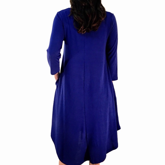 🆕 Zenana Outfitters - 2 Pocket Royal Blue Dress - Picture 2 of 3